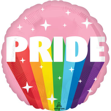Foil balloon - Burst of "PRIDE" - 45 cm